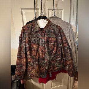 Women's Patterned Button-Up Jacket from Coldwater Creek